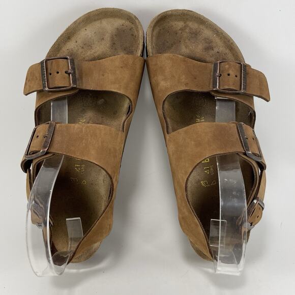 Birkenstock Milano Back Strap Sandals Womens Size 41 US 10-10.5 Brown Leather - Picture 5 of 11